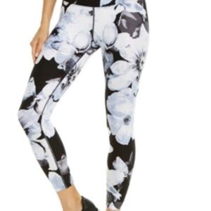 Calvin Klein Black and White Abstract Leggings High-Waisted